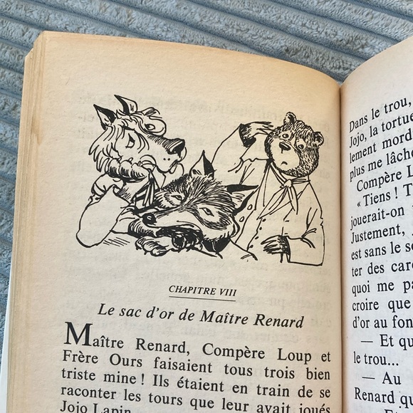 1972 French JOJO LAPIN CHEZ MAITRE RENARD Par Enid Blyton HC Book Vintage - Picture 3 of 9